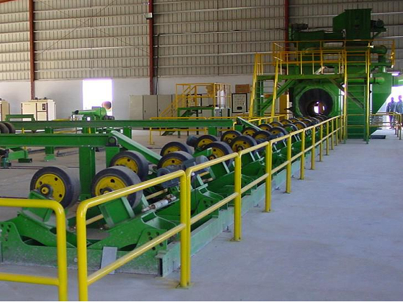 Дробеметная обработка наружной поверхности труб